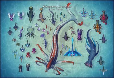 subnautica creatures by caeora den9kz7 fullview - Risk Of Rain Merch